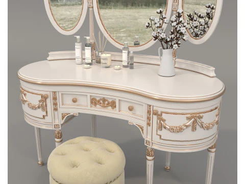 Toeletta classica in stile europeo 33 Modello 3D