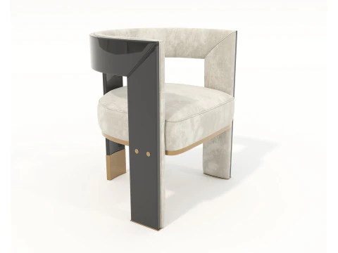 Modern Dining Table and Chairs 43 3D Model