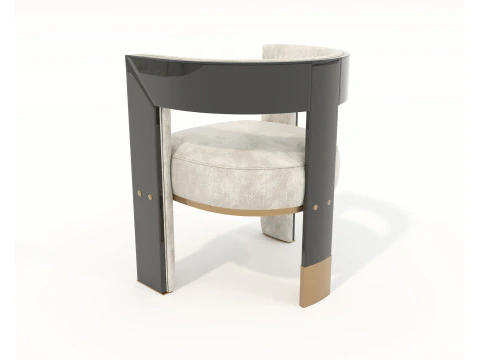 Modern Dining Table and Chairs 43 3D Model