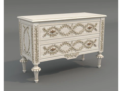 Classic Royal Sideboard 2 3D Model