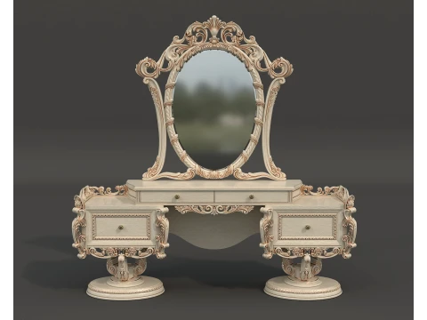 Classic Royal Baroque Vanity Set 5 3D Model