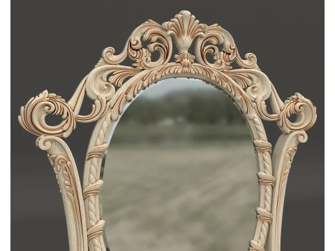 Classic Royal Baroque Vanity Set 5 3D Model