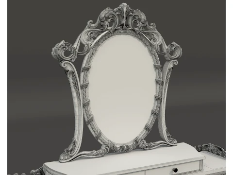 Classic Royal Baroque Vanity Set 5 3D Model