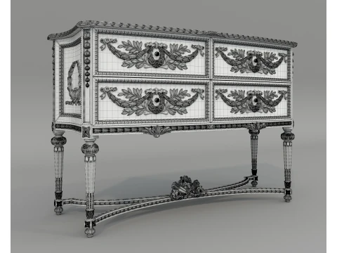Classic Royal Sideboard 3 3D Model