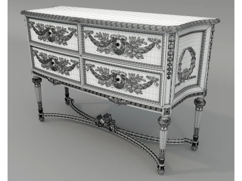 Classic Royal Sideboard 3 3D Model