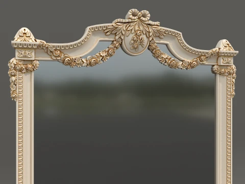 Classic European Style Console Table 23 3D Model