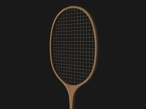 old badminton racket 3D 모델