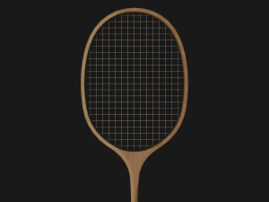 old badminton racket 3D 모델