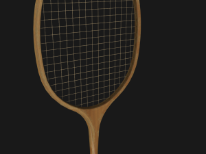 old badminton racket 3D 모델