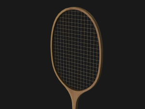 old badminton racket 3D 모델