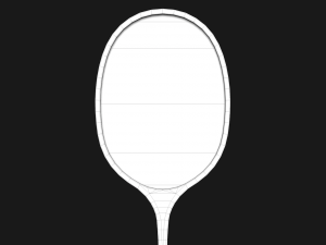 old badminton racket 3D 모델