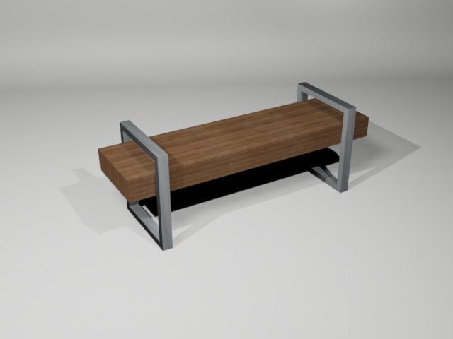 bench 3D Model .c4d .max .obj .3ds .fbx .stl .blend 