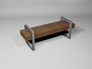 bench 3D मॉडल