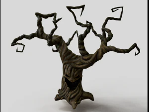 pohon yang menyeramkan Model 3D