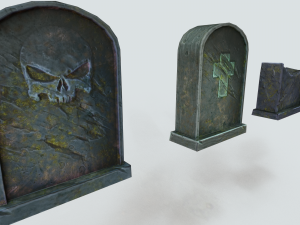 spooky tombstone 3D Model