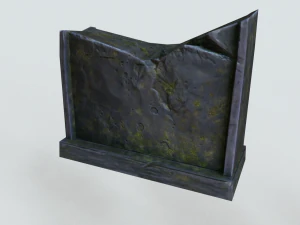 으스스한 묘비 3D 모델