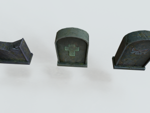 spooky tombstone Modèle 3D