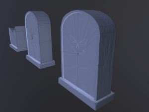 spooky tombstone Modèle 3D