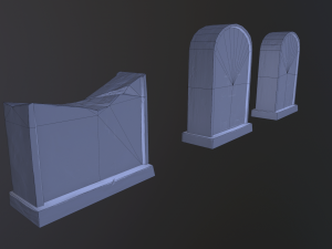 spooky tombstone Modèle 3D