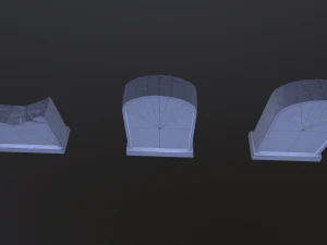 으스스한 묘비 3D 모델