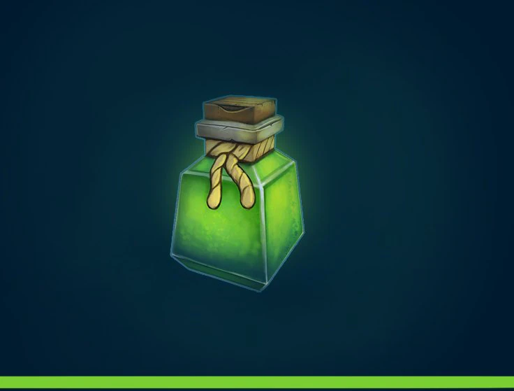 poison potion - low poly 3D Model .c4d .max .obj .3ds .fbx .stl .blend 