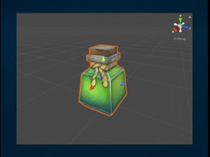 poison potion - low poly 3D Model