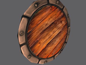 shield - low poly Modello 3D
