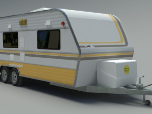caravan trailer 3Dモデル