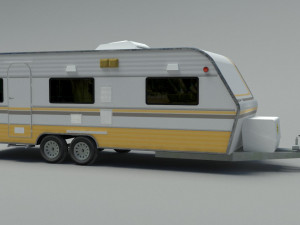 caravan trailer 3D मॉडल