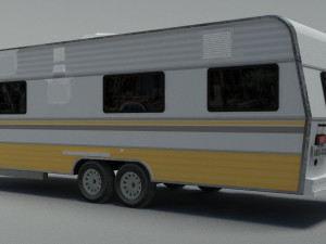 caravan trailer 3D मॉडल