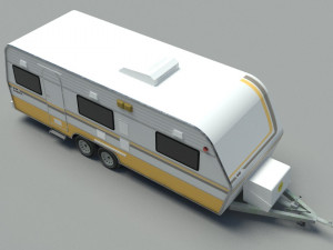 caravan trailer 3D मॉडल