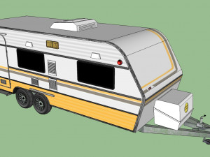 caravan trailer 3D मॉडल