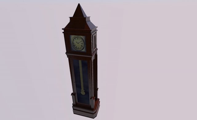 grandfather clock 3D 모델 .c4d .max .obj .3ds .fbx .stl .blend 