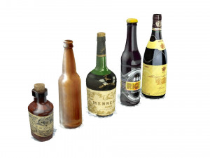 pack bottles 3D Model