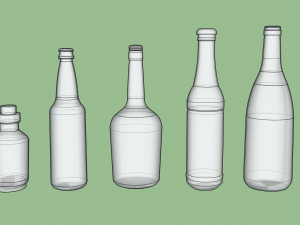 pack bottles 3D Model