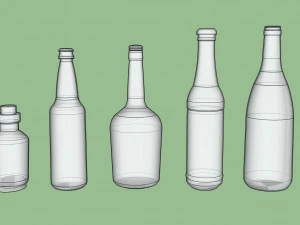 병을 포장하다 3D 모델