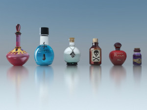 pack potions and poisons Modèle 3D