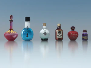pack potions and poisons 3D Model
