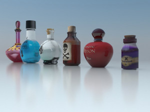 pack potions and poisons Modèle 3D
