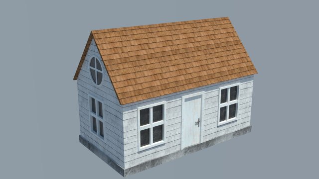 cabin 01 3D Model .c4d .max .obj .3ds .fbx .stl .blend 