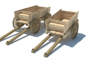 old cart - wagon 3D Model