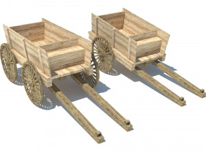 old cart - wagon 3D Model