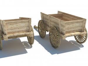 old cart - wagon 3D Model