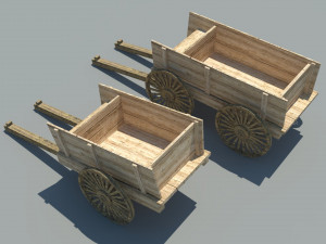 old cart - wagon 3D Model