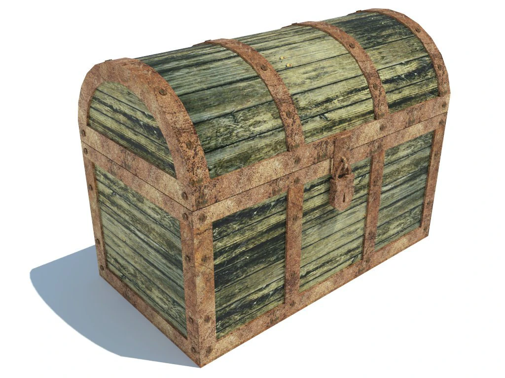 old chest 3D Model .c4d .max .obj .3ds .fbx .stl .blend