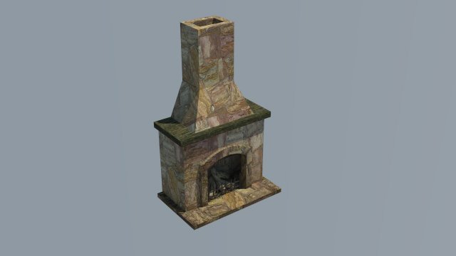 fireplace Modèle 3D .c4d .max .obj .3ds .fbx .stl .blend 
