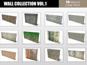 wall collection vol1 3D Model