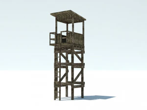 observation tower low poly 3D Model