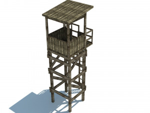 observation tower low poly 3D 模型