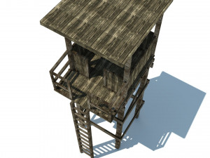 observation tower low poly 3D 模型